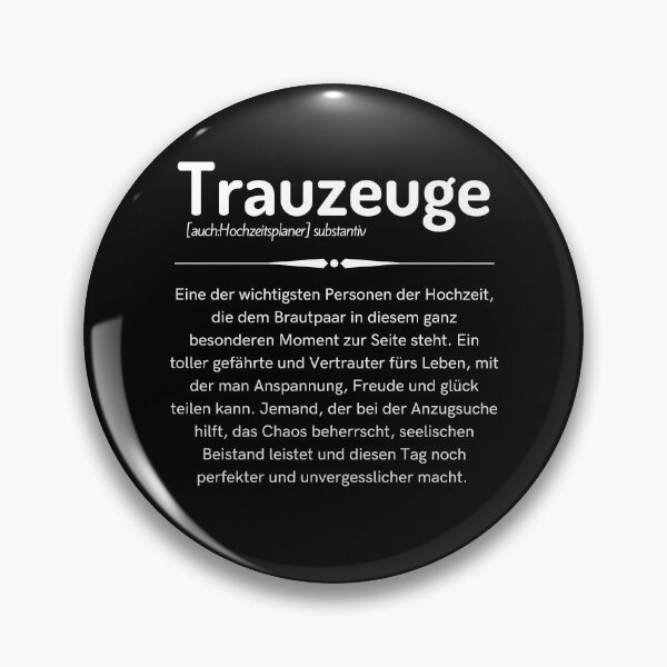 Item preview, Trauzeuge Definition designed and sold by Niko Samuel.
