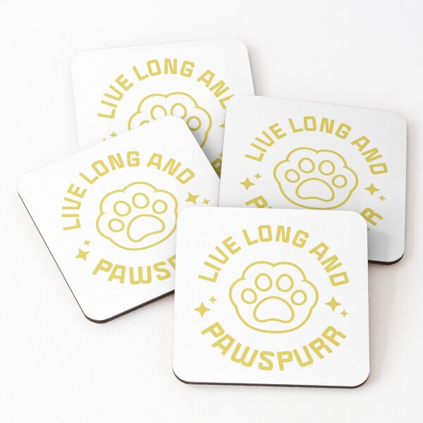 Item preview, Live Long and Pawspurr | Space Cat Nerd designed and sold by Cute N' Nerdy Shop.