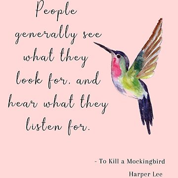 Artwork thumbnail, Harper Lee To Kill a Mockingbird Book Quote by Dollfacedesign