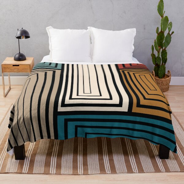 Item preview, Optical Illusions Rectangles Tableau – Retro 70s designed and sold by RoguePatterns.