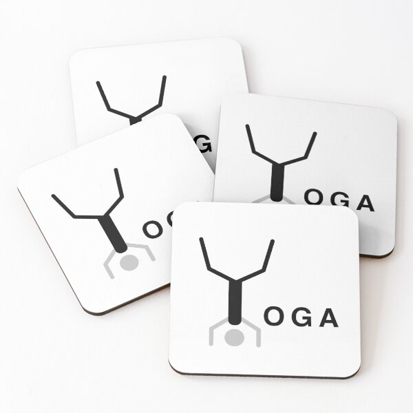 Item preview, Minimal typographic yoga word design designed and sold by Kvyom.