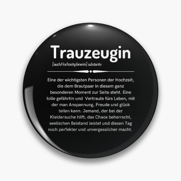 Item preview, Trauzeugin Definition designed and sold by Niko Samuel.