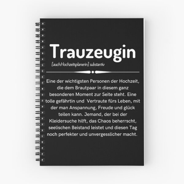 Item preview, Trauzeugin Definition designed and sold by Niko Samuel.