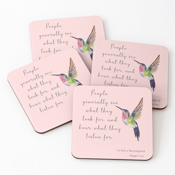 Item preview, Harper Lee To Kill a Mockingbird Book Quote designed and sold by Dollfacedesign.