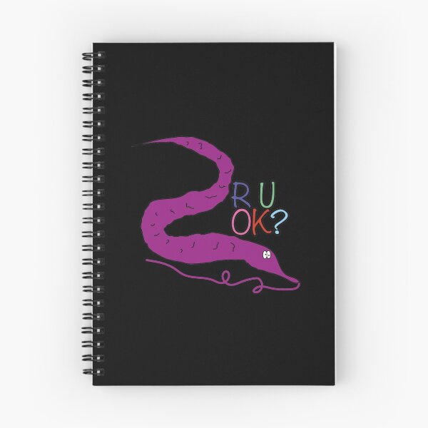 Item preview, Worm on a string - R U OK?  designed and sold by Craftaholic.