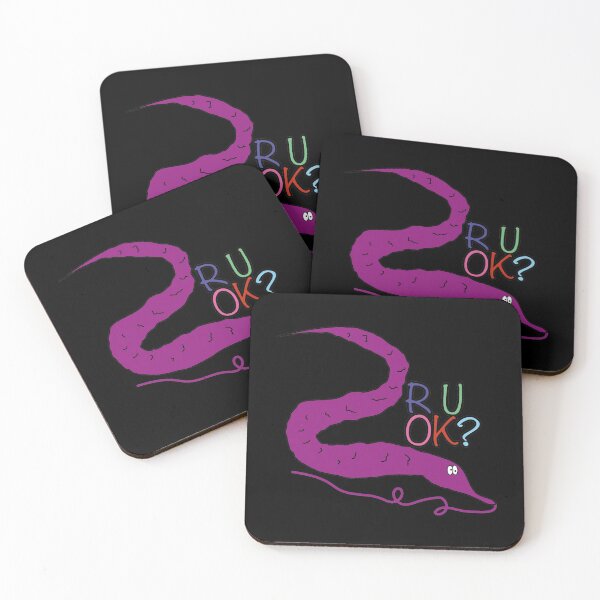 Item preview, Worm on a string - R U OK?  designed and sold by Craftaholic.
