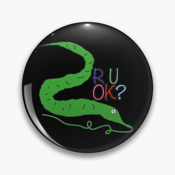 Item preview, Worm on a string - R U OK?  designed and sold by Craftaholic.