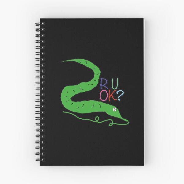 Item preview, Worm on a string - R U OK?  designed and sold by Craftaholic.