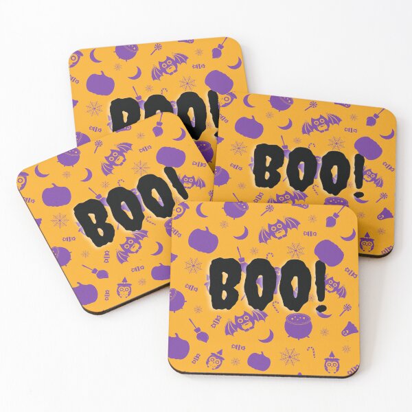Item preview, Halloween Ghost Boo, Halloween Spooky Owl, Spiders web, Cauldron, Ghosts, Pumpkins, Brooms, Harvest Moon, Candy, Bats,    designed and sold by Krafty  Arts Studio.