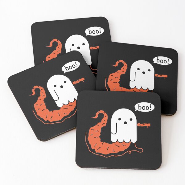 Item preview, Disapproving ghost worm on a string designed and sold by Craftaholic.