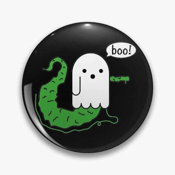 Item preview, Disapproving ghost worm on a string designed and sold by Craftaholic.