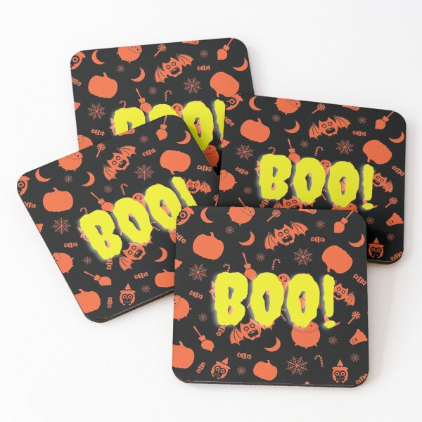 Item preview, Halloween Ghost Boo, Halloween Spooky Owl, Spiders web, Cauldron, Ghosts, Pumpkins, Brooms, Harvest Moon, Candy, Bats,    designed and sold by Krafty  Arts Studio.