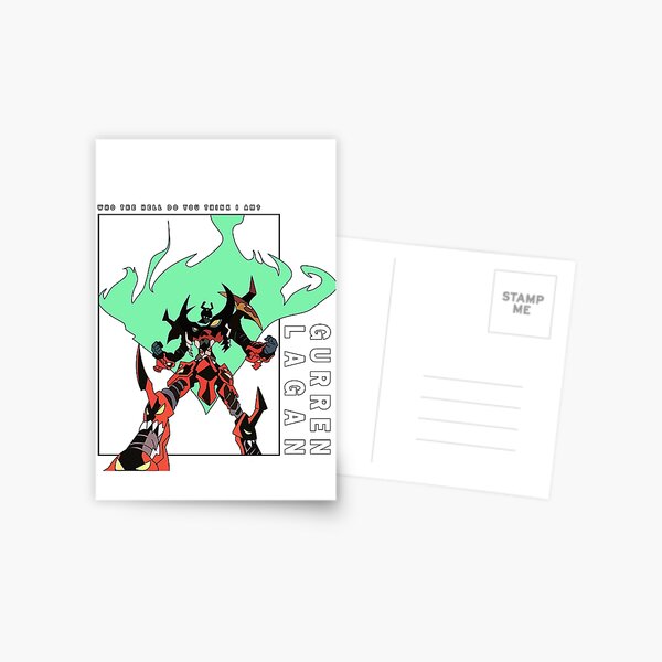 Super Tengen Toppa Gurren Lagann Postcard for Sale by TechnoKhajiit