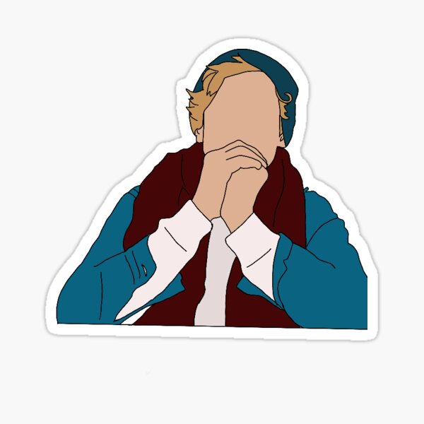 isak minimalistisch Sticker