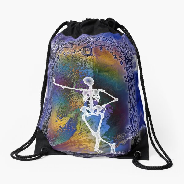 Gateway: Halloween Skeleton Drawstring Bag