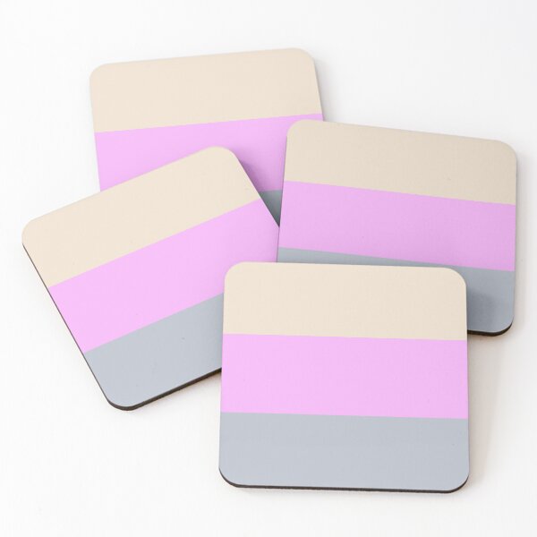 Item preview, BUTTERCREAM - LIGHT PINK - LIGHT GREY- 3 STRIPES BY OZCUSHIONSTOO - CANDY THEME designed and sold by ozcushionstoo.