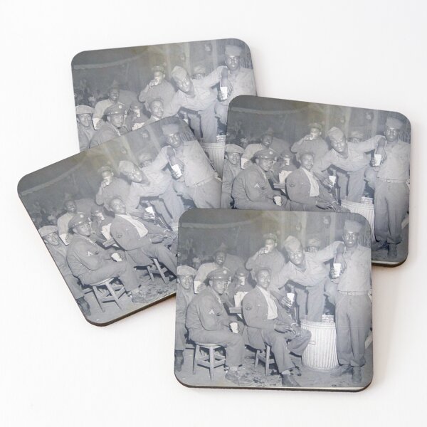 Item preview,  Black US WWII Soldiers on a break from saving the world, having some fun designed and sold by Vintaged.