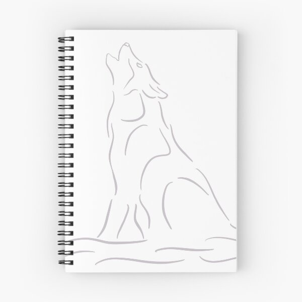 Item preview, Minimalist Wolf Howling designed and sold by ethnicdrawing.