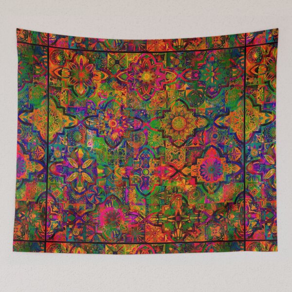 Item preview, Bohemian hippie boho tie dye design designed and sold by Red Witch Art.