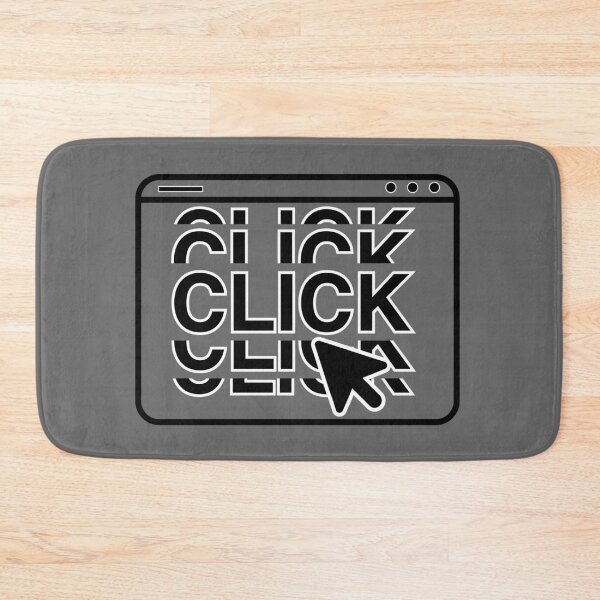Item preview, Click Typography Monochromatic design/ digital art designed and sold by Kvyom.