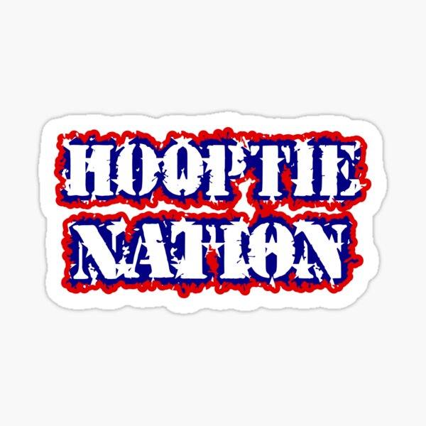 Hooptie Nation Flag Shirt Sticker