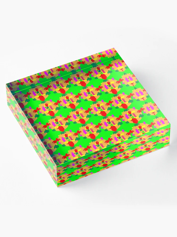 Thumbnail 4 of 5, Acrylic Block, Color Pattern | Colorful Pattern | Cool Color Patterns | Patterns Colorful | Colorful Pattern Design designed and sold by Dream Wear.