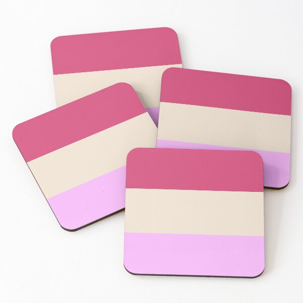Item preview, RASPBERRY SORBET - BUTTERCREAM - LIGHT PINK - 3 STRIPES PATTERN BY OZCUSHIONSTOO - CANDY THEME designed and sold by ozcushionstoo.
