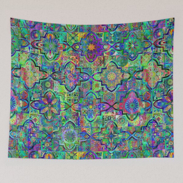 Item preview, Bohemian hippie boho tie dye design designed and sold by Red Witch Art.