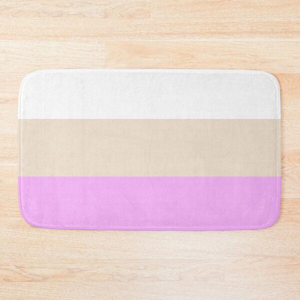 Item preview,  WHITE - BUTTERCREAM- LIGHT PINK - 3 STRIPES PATTERN BY OZCUSHIONSTOO - CANDY THEME designed and sold by ozcushionstoo.