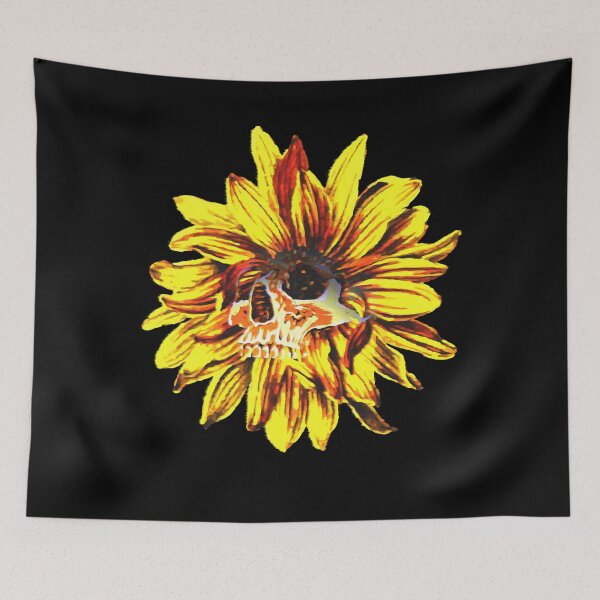 Item preview, Sunflower skeleton halloween designed and sold by Made-By-Art.
