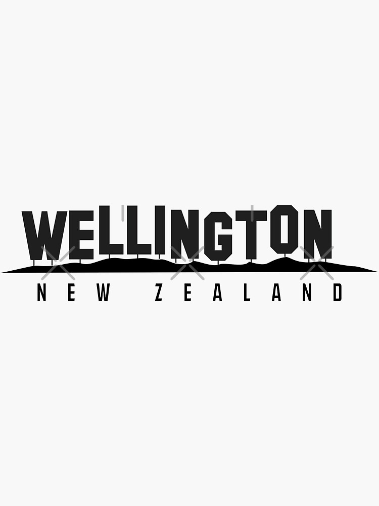 "Wellington New Zealand" Sticker for Sale by Kiwidom Redbubble