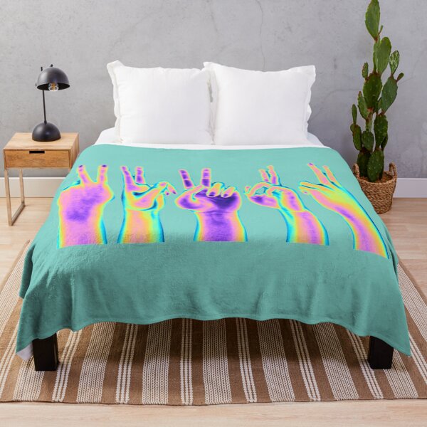 Item preview, Electric Holo Hands making peace sign  designed and sold by dinaaaaaah.