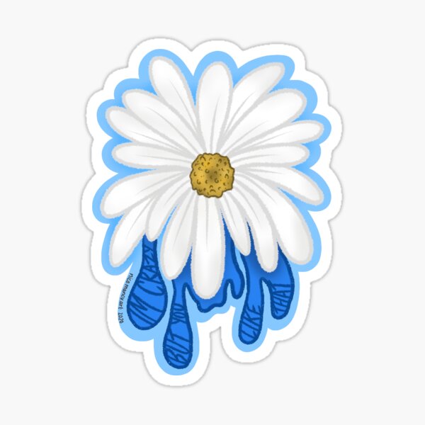 Item preview, Ashnikko Daisies Sticker designed and sold by nico-mancy-art.