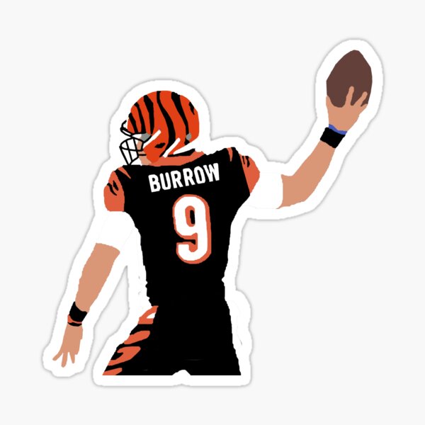 Cincinnati Bengals STICKER - Cartoon Burrow Chase NFL Football Doghouse