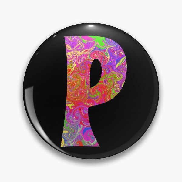 Item preview, Monogram Tie Dye Initial Letter P designed and sold by Lartheviking.