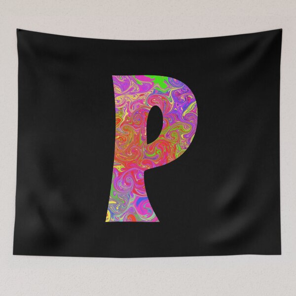 Item preview, Monogram Tie Dye Initial Letter P designed and sold by Lartheviking.