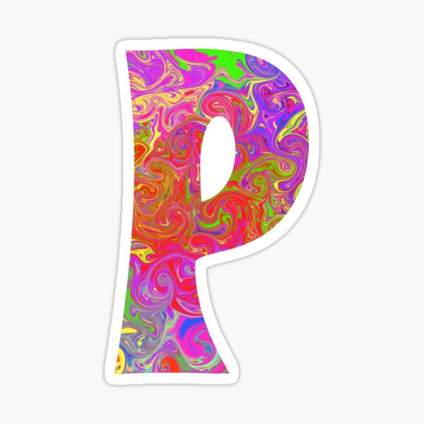 Monogram Tie Dye Initial Letter E Sticker for Sale by Lartheviking