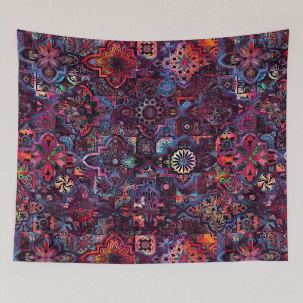 Item preview, Bohemian hippie boho tie dye design designed and sold by Red Witch Art.