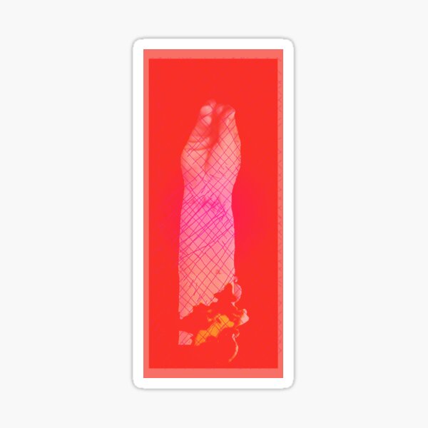 red fist Sticker