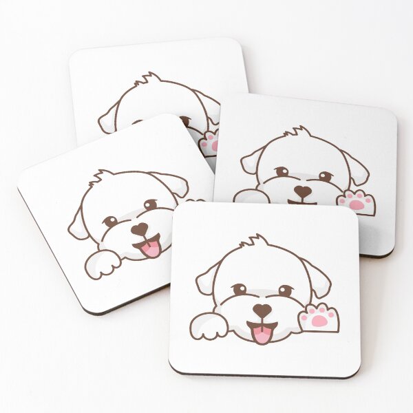 Item preview, cute greeting maltese puppy designed and sold by Planb StudioDesign.