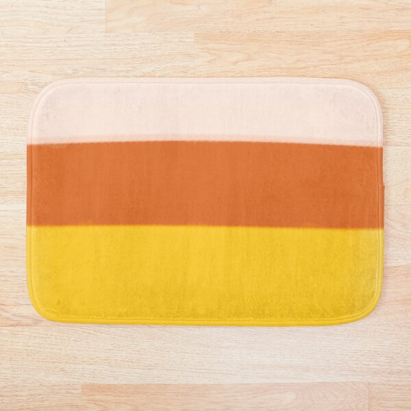 Candy Corn! Halloween Fall Fashion Bath Mat