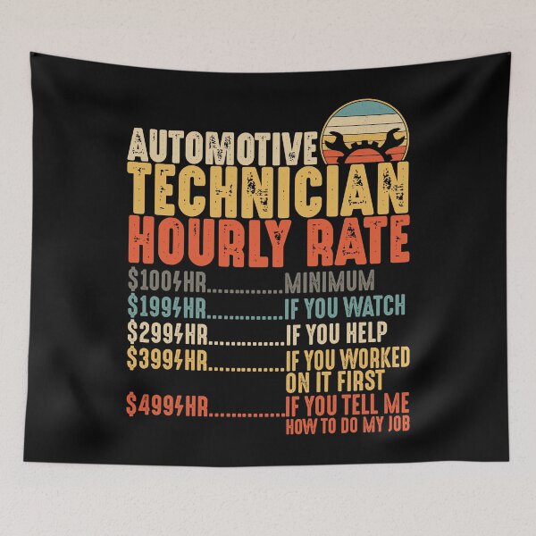Item preview, Automotive Mechanic Hourly Rate Shirt Funny Gift designed and sold by mbybdi.