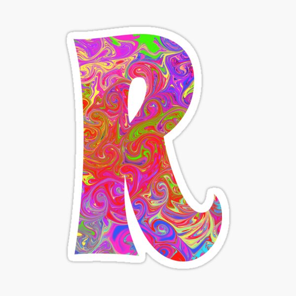 Monogram Tie Dye Initial Letter E Sticker for Sale by Lartheviking