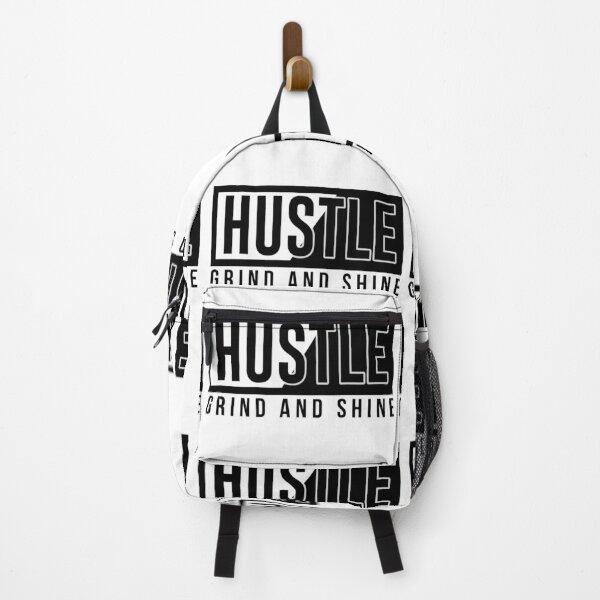 Item preview, Hustle-grind and shine motivational quote designed and sold by Info Bites.