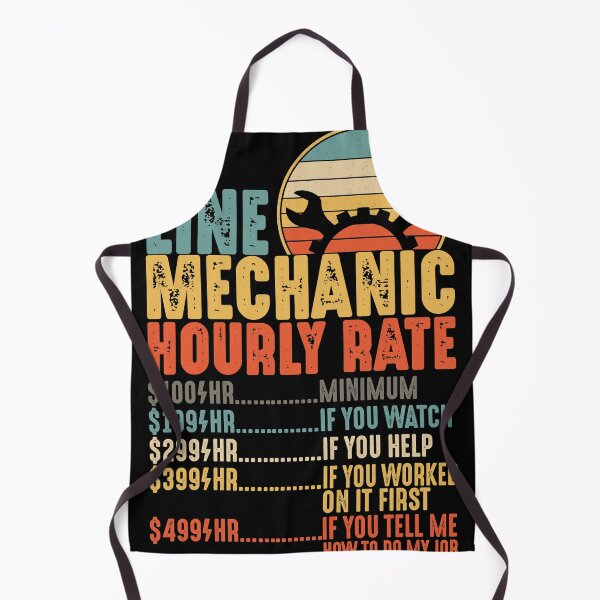 Item preview, Line Mechanic Hourly Rate Heavy Line Technician Funny Gift designed and sold by mbybdi.