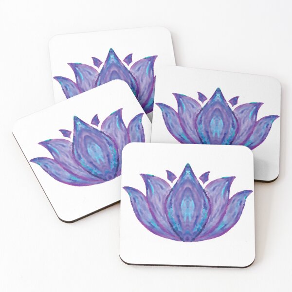 Item preview, Namaste yoga painted lotus flower purple designed and sold by linhkaphung.
