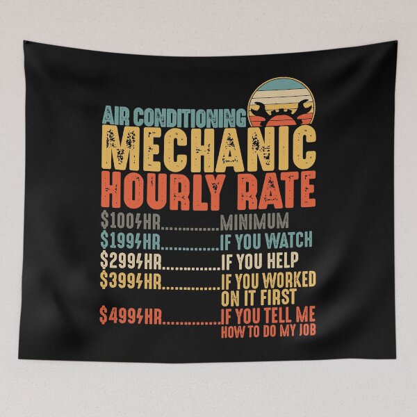 Item preview,  Air Conditioning of Mechanic Hourly Rate Shirt Funny Refrigeration Mechanical designed and sold by mbybdi.