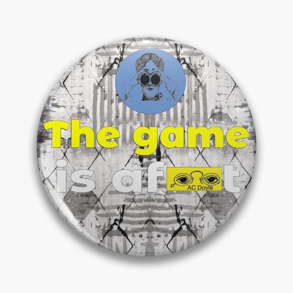 Item preview, The Game Is Afoot Steampunk Mystery Sticker designed and sold by Hanlar.
