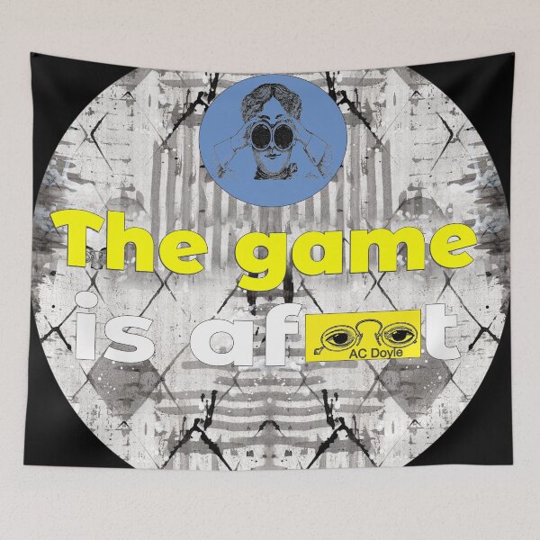 Item preview, The Game Is Afoot Steampunk Mystery Sticker designed and sold by Hanlar.