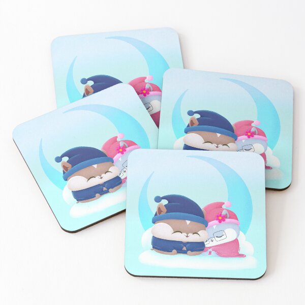 Item preview, Hamster Cute Chibi Cozy Hamsters Sleeping Celestial designed and sold by YA Lit Reads.